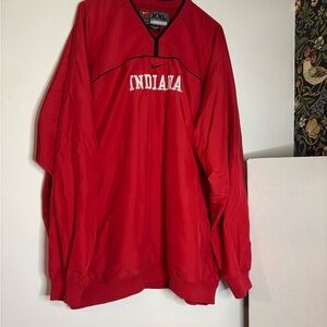 VTG Nike Indiana Hoosiers pullover windbreaker sz XXL pockets embroidered lined